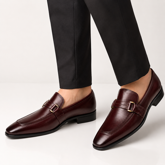 Regal Burgundy Buckle Loafers (Copy)